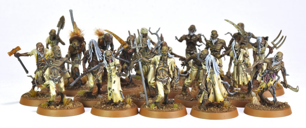 Zombie Warrior Regiment by Highlands Miniatures Fantasy Battle Warhammer  AOS RPG