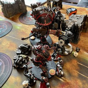 Black Templars vs. Chaos Knights. Credit: SRM and Sam