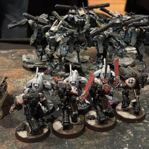 Black Templars vs. Tau. Credit: SRM and Andy