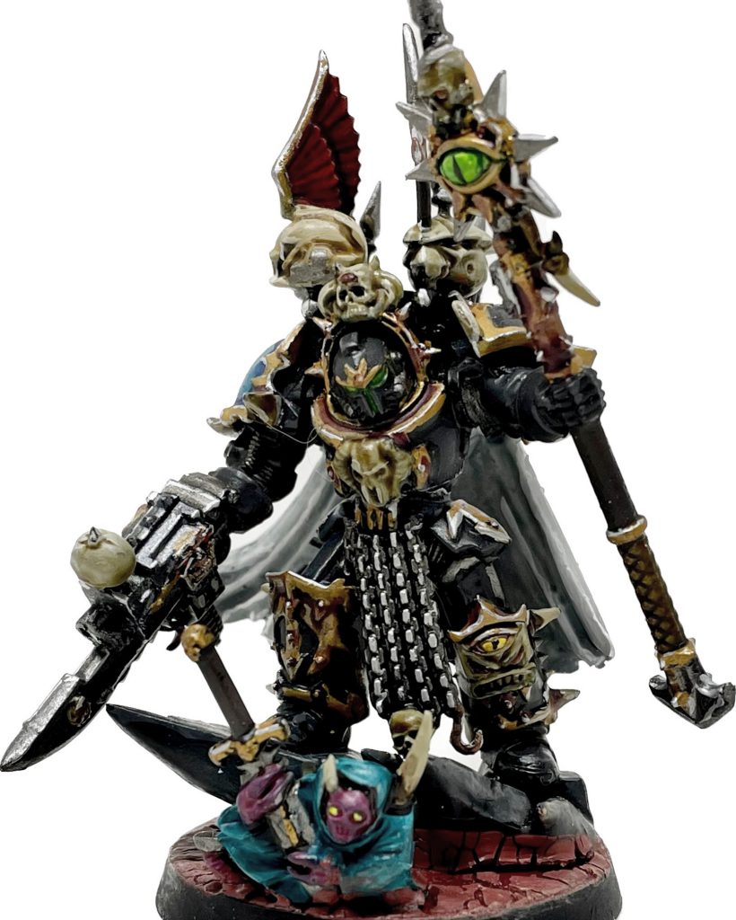 A Chaos Sorcerer in Terminator armor