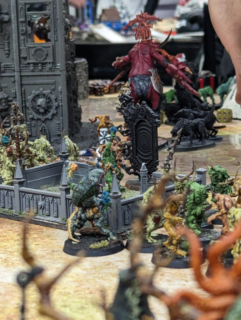 Nurgle poxwalker poopy butts with a red giant butt in focus