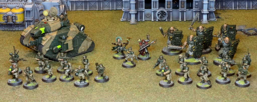 Cadian infantry squads, bullgryns and Leman Russ Executioner