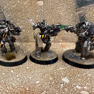 Iron Warriors hazard stripes. Credit: Magos Sockbert