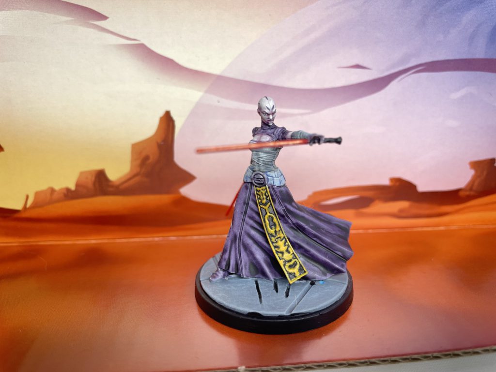 Asajj Ventress painted for Star Wars: Shatterpoint