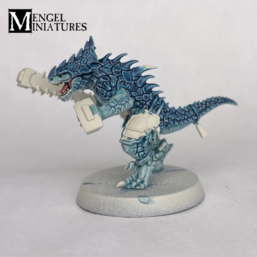 Mengel Miniatures Painting Abroad: Saurus Warrior Painting