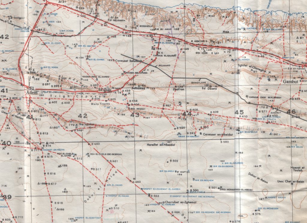 Sidi Rezegh Topo Map