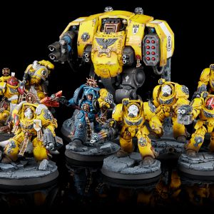 Imperial Fists Terminators, Sternguard, and Ballistus Dreadnought