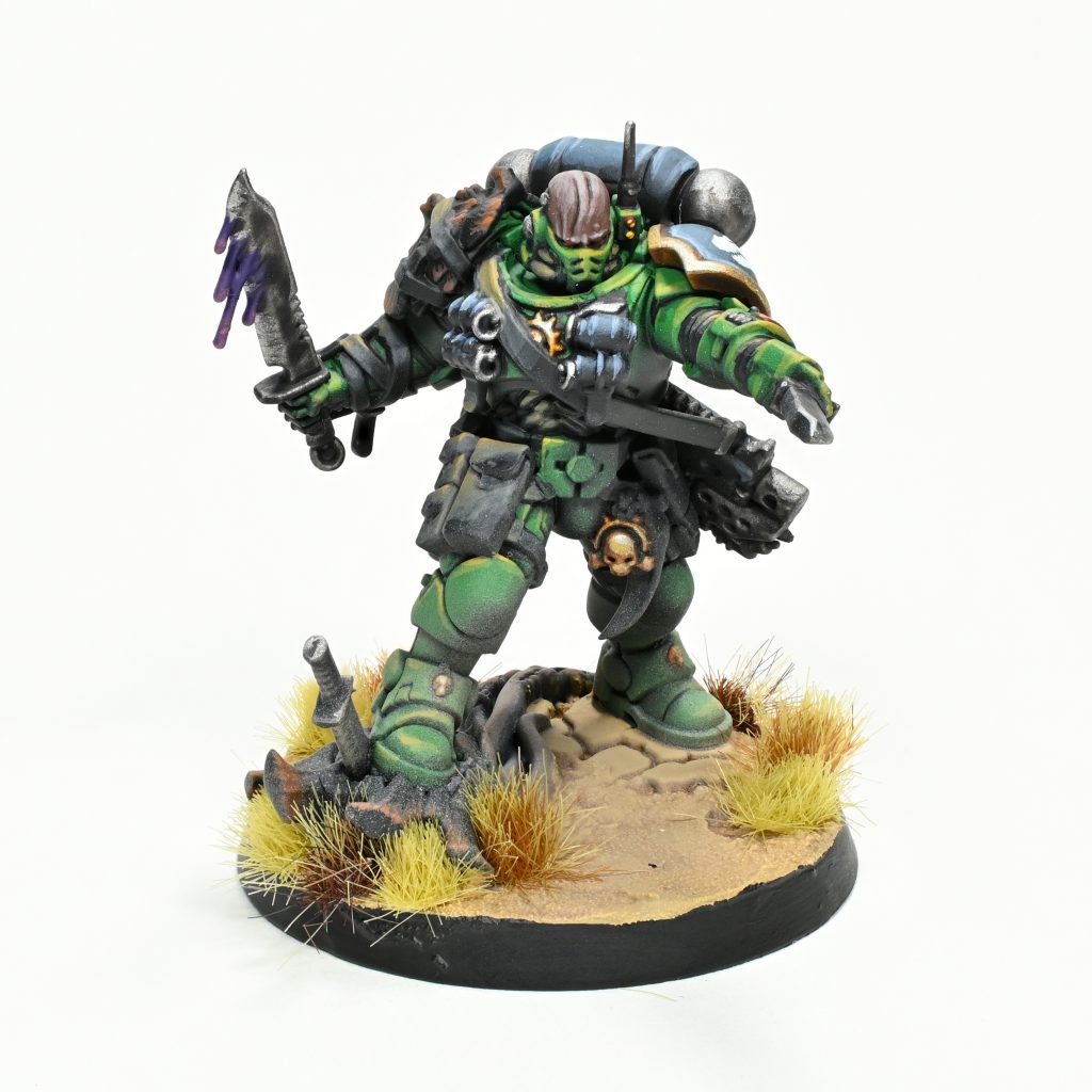 Warhammer 40k Dark Angels lieutenant original conversion NMM style