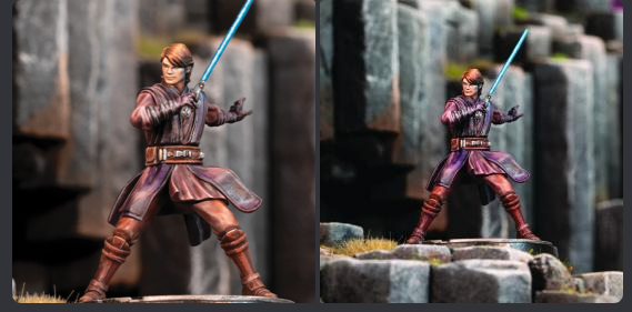 Anakin Skywalker Studio Model for Star Wars: Shatterpoint. Credit: Atomic Mass Games