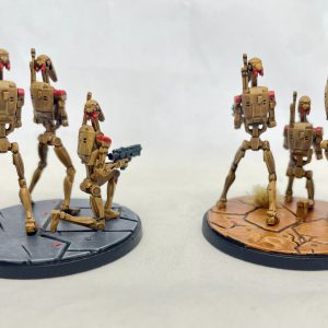 B1 Battle Droids for Star Wars: Shatterpoint. Credit: McBill