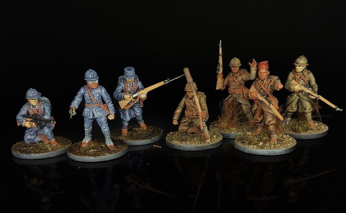 WWI and WWII French Infantry. Credit: HardyRoach.