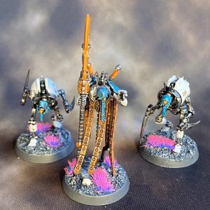 Necron Plasmancer and Crypto Thralls. Credit: Magos Sockbert