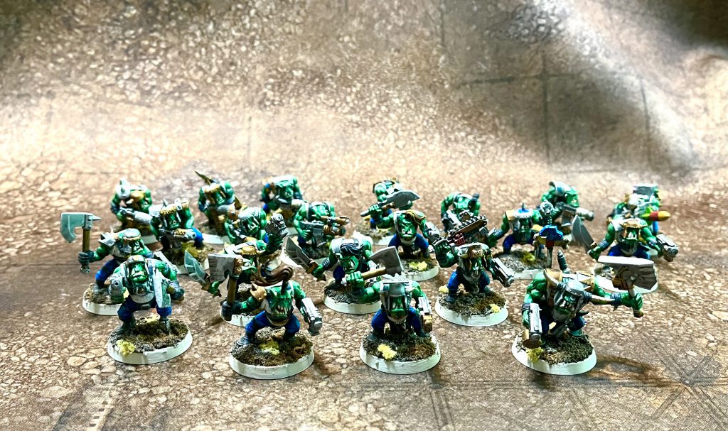 A unit of Ork Boyz