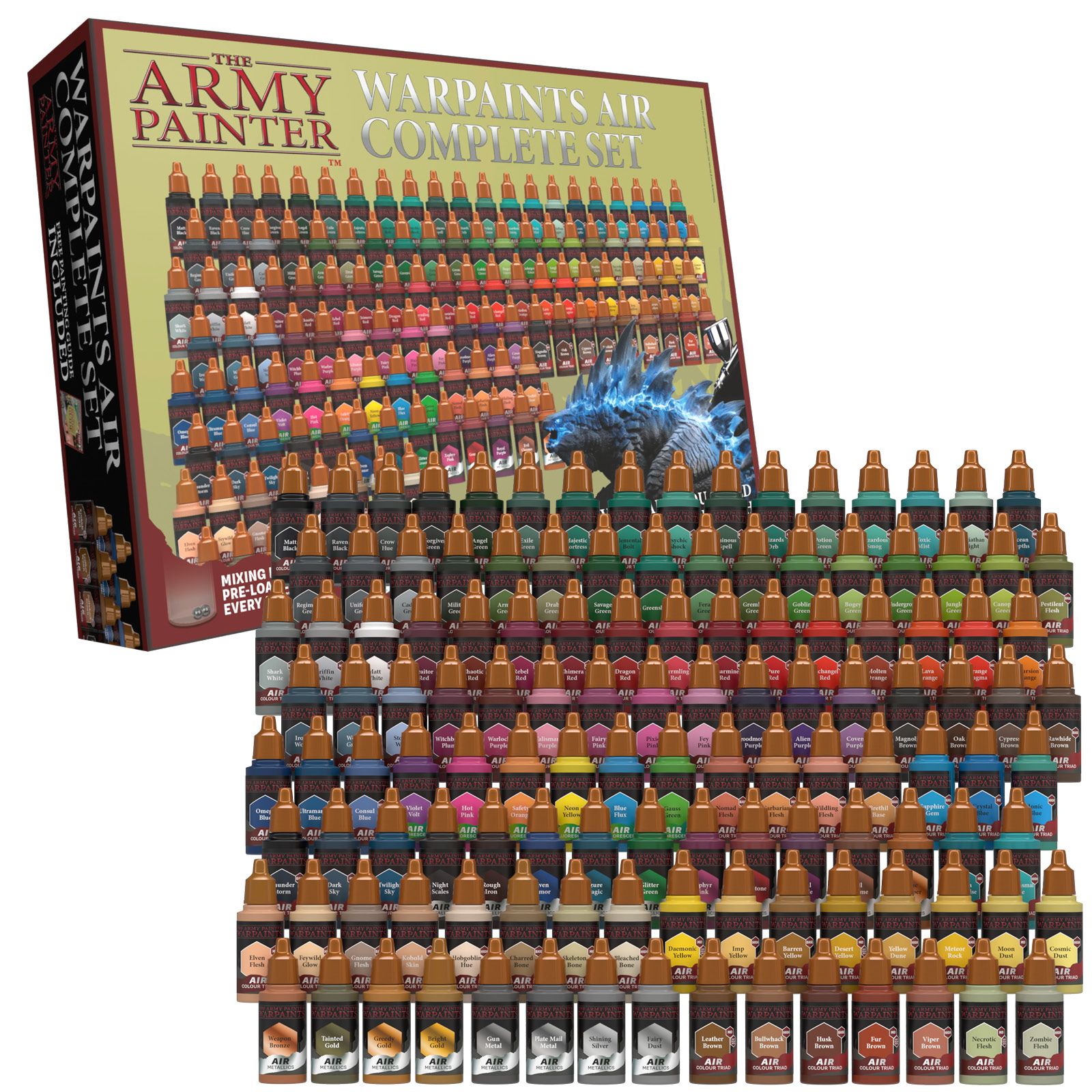 The Army Painter - Metallic Colours Paint Set of 10 Acrylic Metallic Paint  New