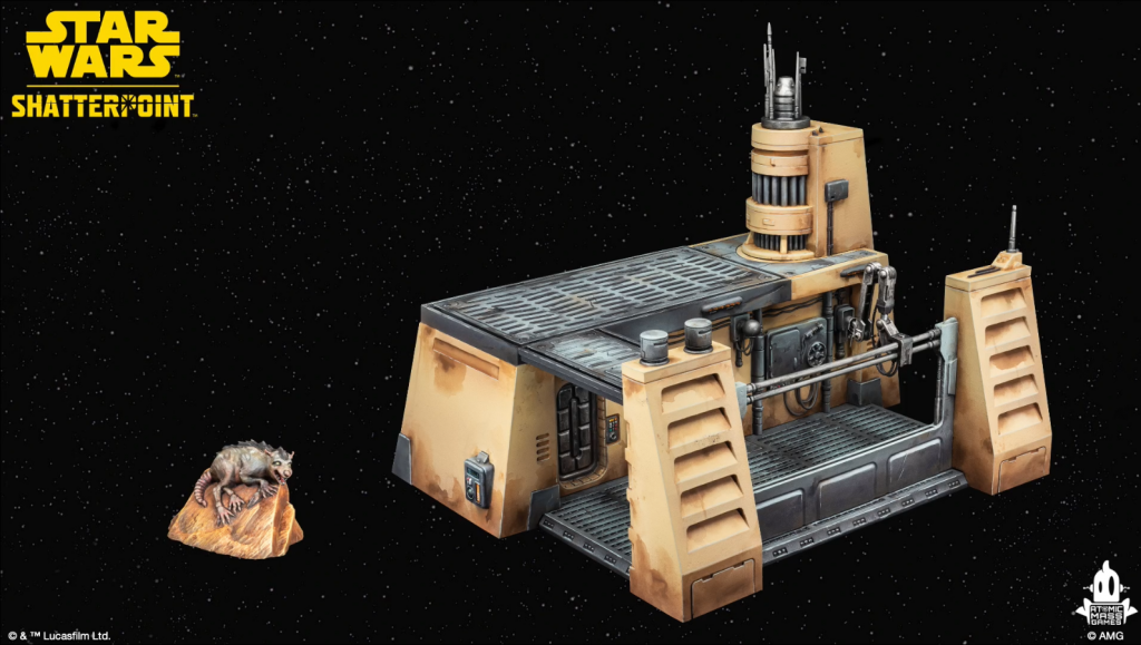Garage Terrain for Star Wars: Shatterpoint. Credit: Atomic Mass Games.