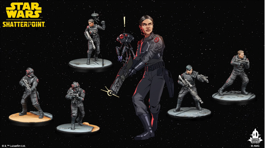 Inferno Squad for Star Wars: Shatterpoint. Credit: Atomic Mass Games.