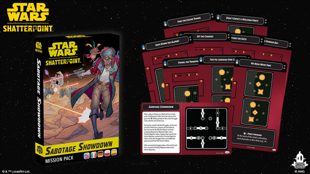 Mission Pack 2 for Star Wars: Shatterpoint. Credit: Atomic Mass Games.