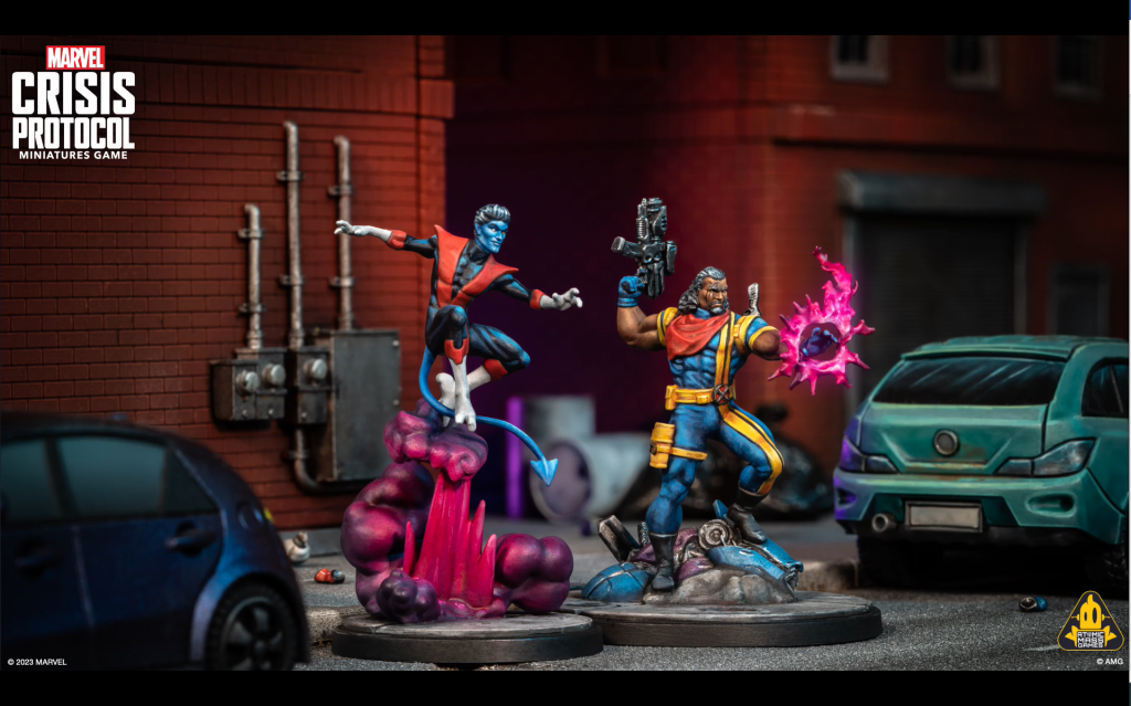 Bishop and Nightcrawler for Marvel: Crisis Protocol. Credit: Atomic Mass Games.