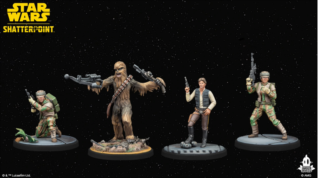 Rebellion Squad for Star Wars: Shatterpoint. Credit: Atomic Mass Games.