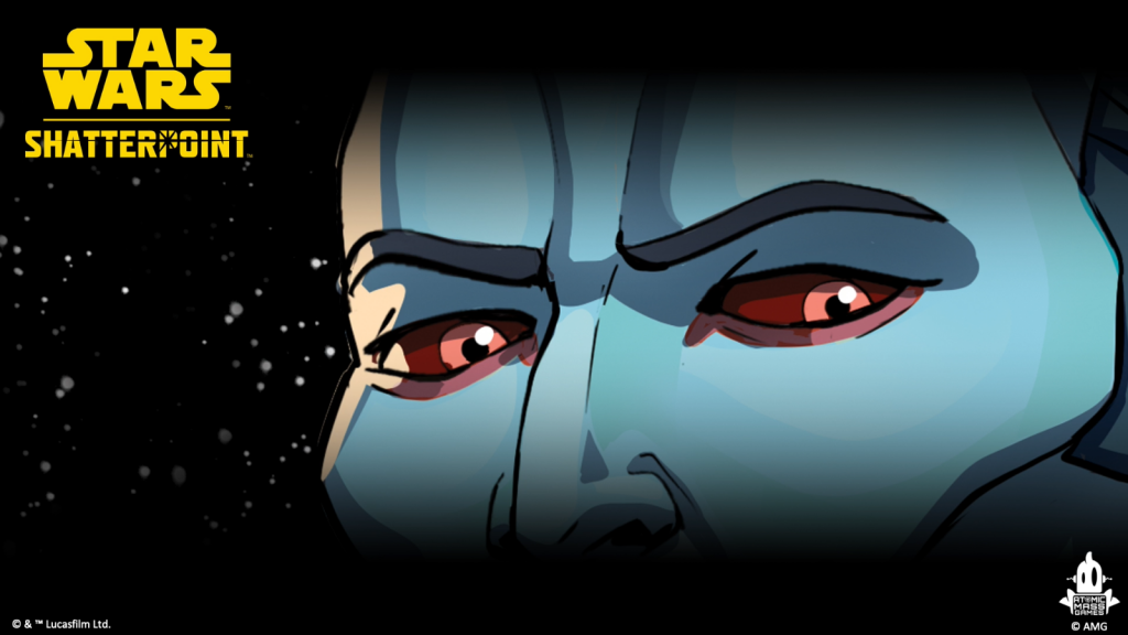 Thrawn Teaser for Star Wars: Shatterpoint. Credit: Atomic Mass Games.