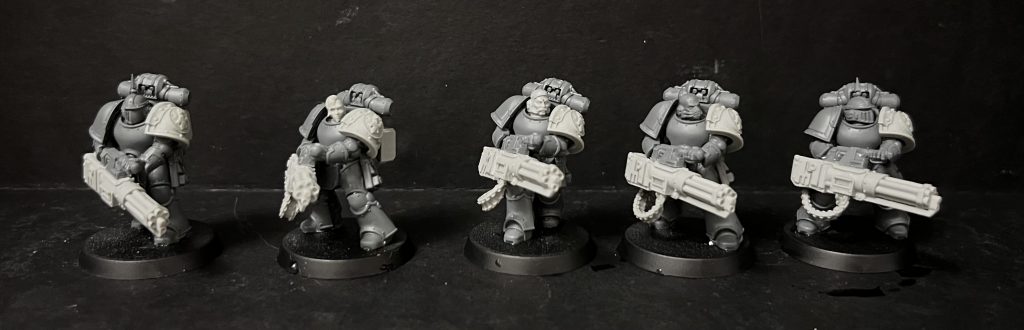 Imperial Fists Heavy Support Squad with Iliastus Assault Cannons (WIP)