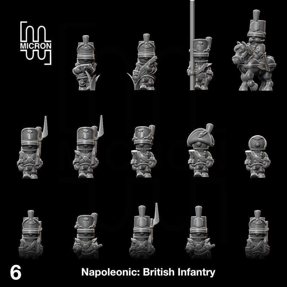 British Infantry Credit: Micron Miniatures