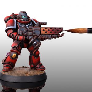 Infernus Marines with Artis Opus Series S Size 5 Brush