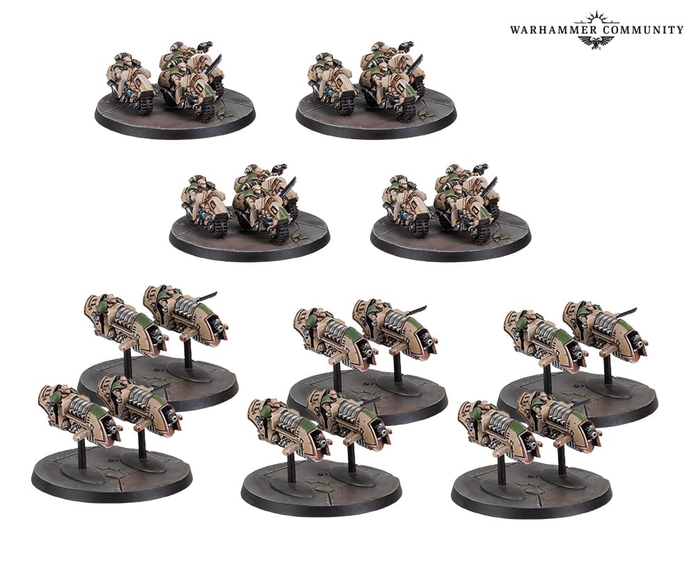 Legion Outriders and Scimitar Jetbikes.