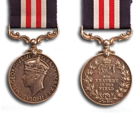 Second World War British Military Medal for Bravery
