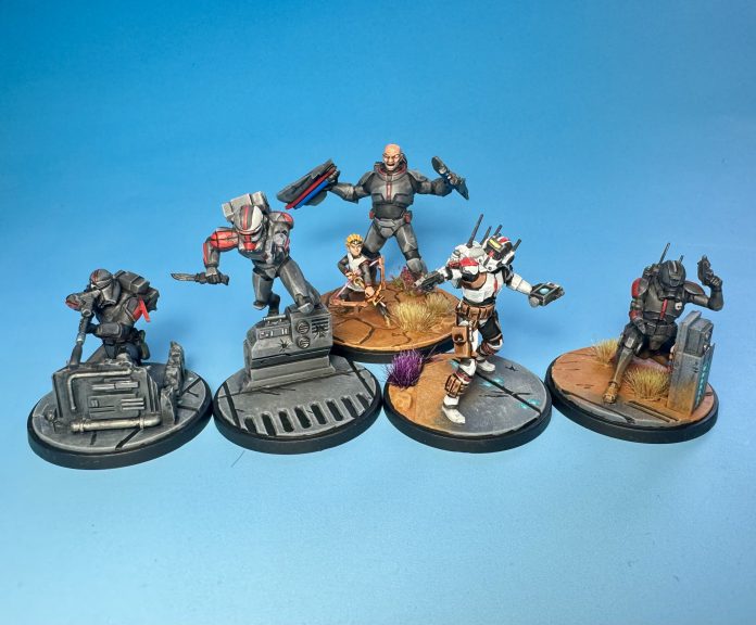 Painted Clone Force 99 Unit Models. Credit: McBill