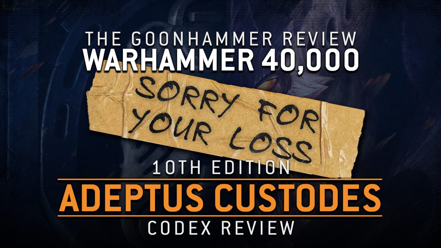 Codex Adeptus Custodes 10th Edition The Goonhammer Review Goonhammer