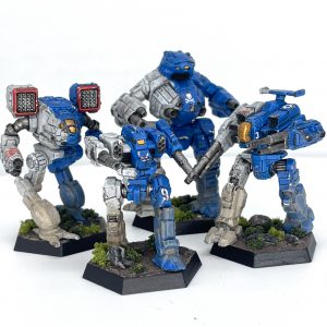 Lyran Commonwealth Madcat/Timberwolf, Blackjack, Annihilator, and Rifleman. Credit: SRM