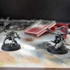 Two kitbashed blue horors