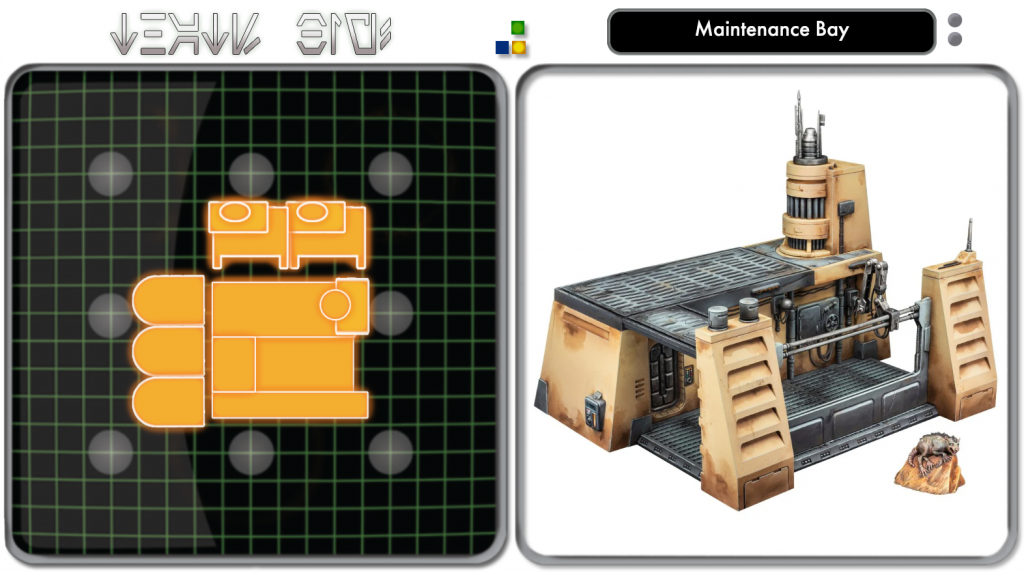 Star Wars Shatterpoint Maintenance Bay size comparison