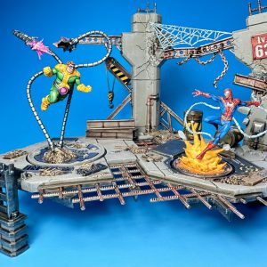 Spider-Man vs. Doctor Octopus RIval Panels set painted for Marvel: Crisis Protocol. Credit: McBill.