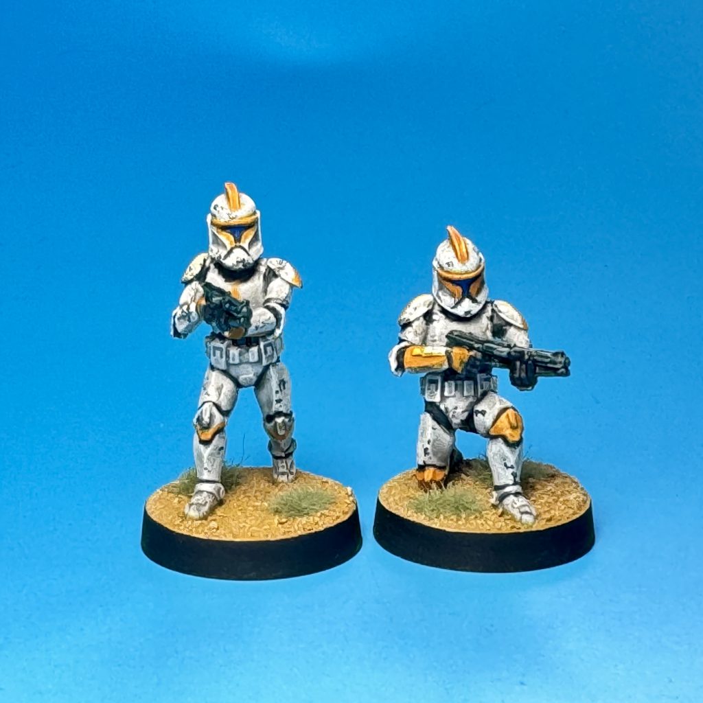 Clone troopers painted for Star Wars: Legion. Credit: McBill