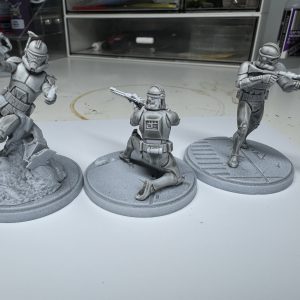 Clone Troopers painted for Star Wars: Shatterpoint. Credit: McBill.