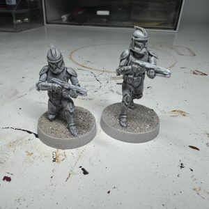 Clone Troopers painted for Star Wars: Legion. Credit: McBill