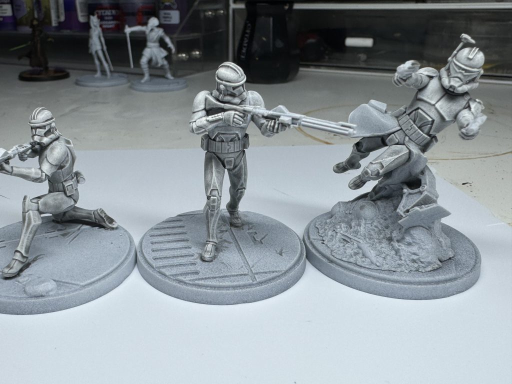 Clone Troopers painted for Star Wars: Shatterpoint.