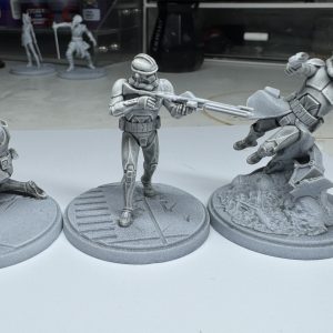 Clone Troopers painted for Star Wars: Shatterpoint. Credit: McBill.