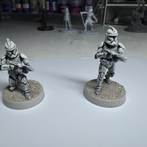 Clone Troopers painted for Star Wars: Legion. Credit: McBill