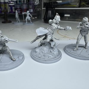 Clone Troopers painted for Star Wars: Shatterpoint. Credit: McBill.