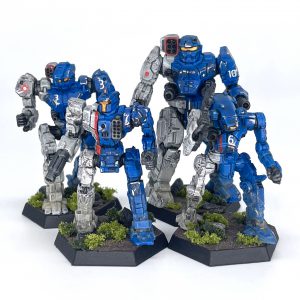 Inner Sphere Heavy Lance – Lyran Commonwealth Grasshopper, Centurion, Banshee, and Hatchetman. Credit: SRM