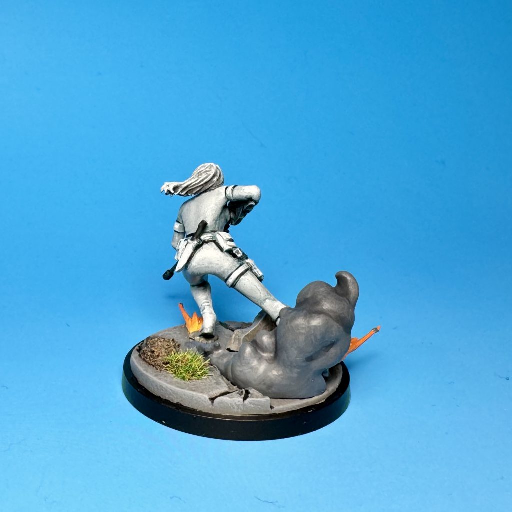 Silver Sable model painted for Marvel: Crisis Protocol. Credit: McBill.