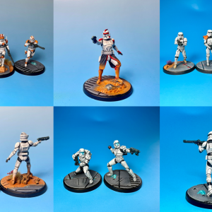 Clone Troopers painted for Star Wars: Shatterpoint.