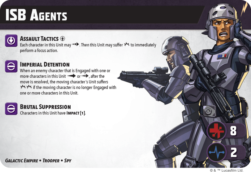 Character Cards for Star Wars: Shatterpoint - Not Accepting Surrenders Squad Pack. Credit: Atomic Mass Games.