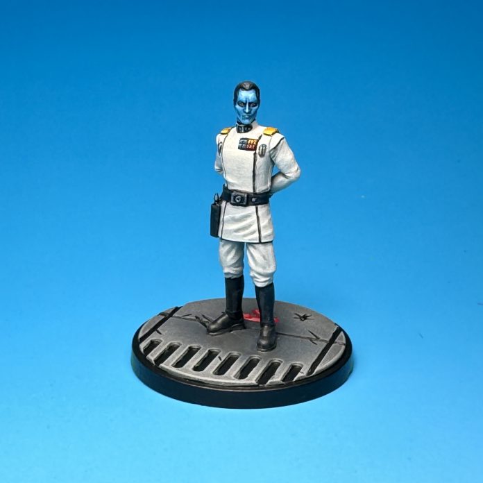 Grand Admiral Thrawn painted for Star Wars: Shatterpoint. Credit: McBill