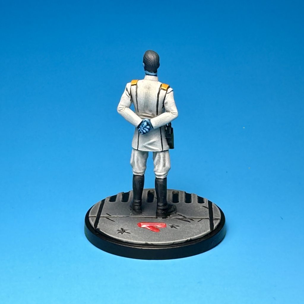 Grand Admiral Thrawn painted for Star Wars: Shatterpoint. Credit: McBill