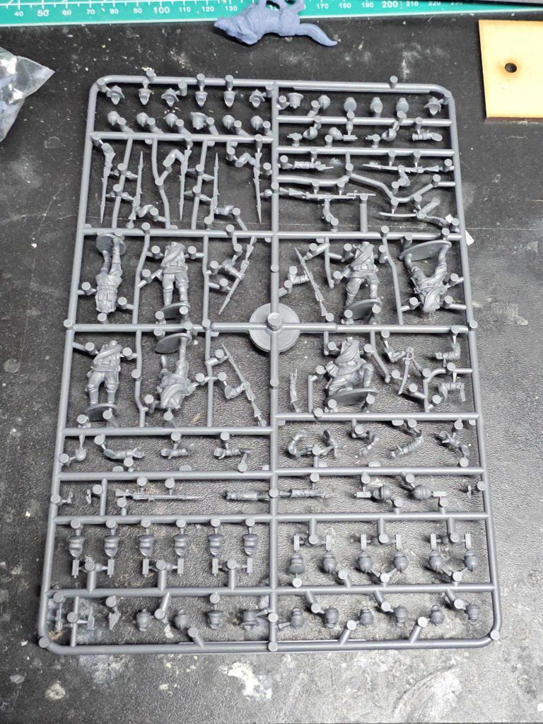 Russian infantry on sprue