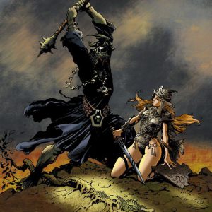 Frank Frazetta Witch King vs Eowyn